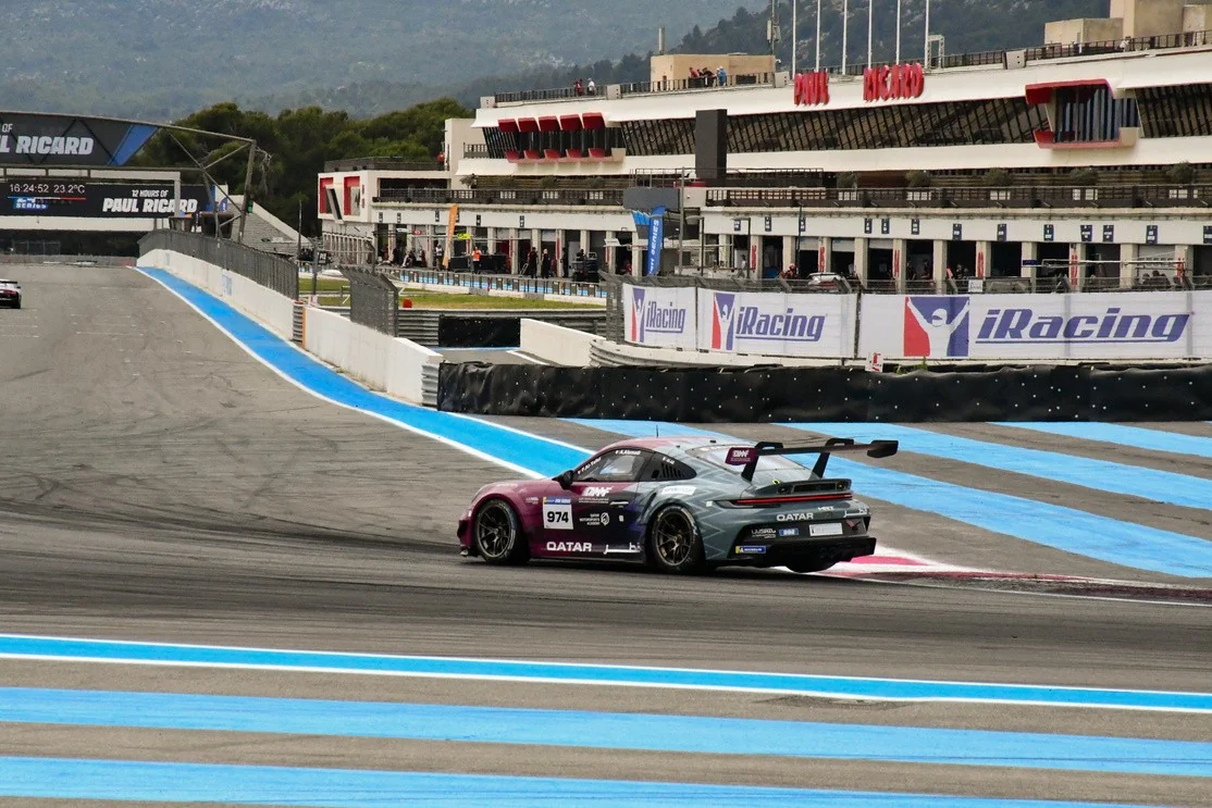 Race car on track