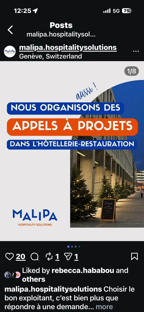 Malipa social content example